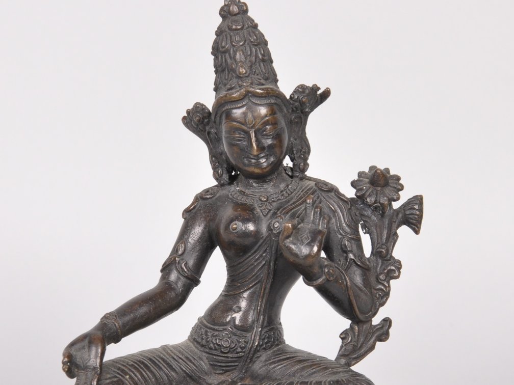 Tibetan Bronze Seated Tara, photo 3 of 8