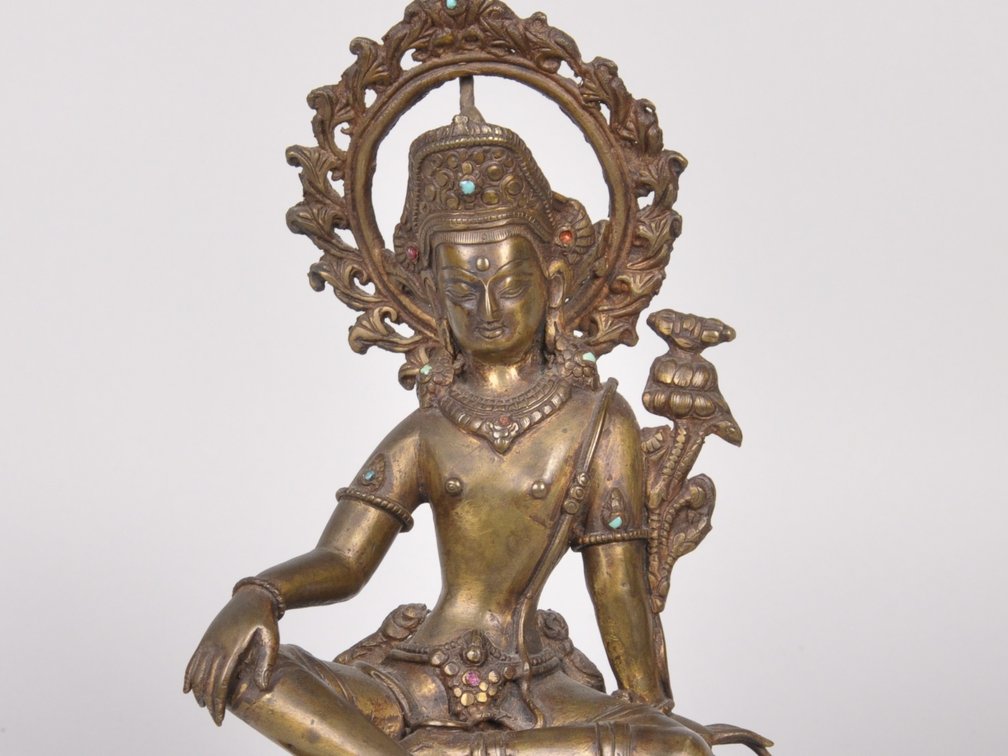 Bronze Seated Bodhisattva, photo 3 of 8