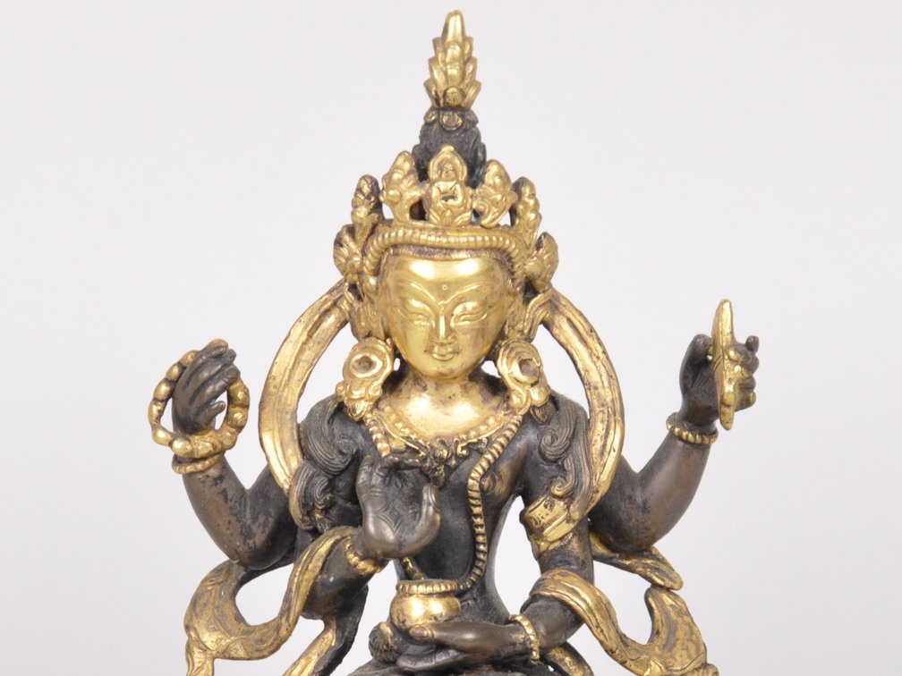 Vajrasattva Buddha of Perfection Bronze Sculpture, photo 3 of 9