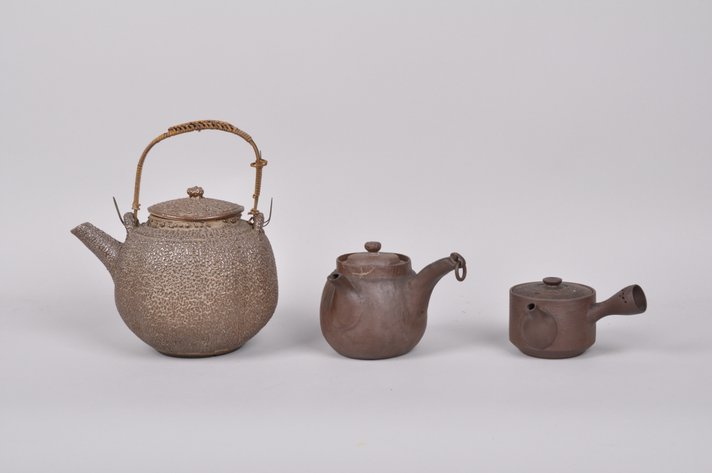 Three Japanese Pottery Teapots