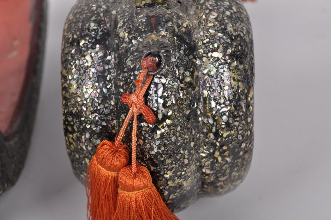Pair of 'Raden' Samurai 'Abumi" Stirrups with Tassels, photo 7 of 11