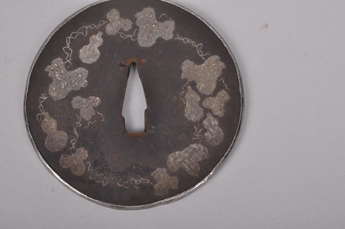Three Japanese Samurai Sword Tsuba's, photo 3 of 13