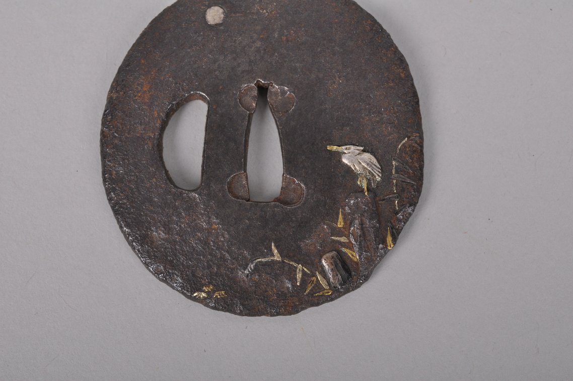 Three Japanese Samurai Sword Tsuba's, Edo Period, photo 9 of 11