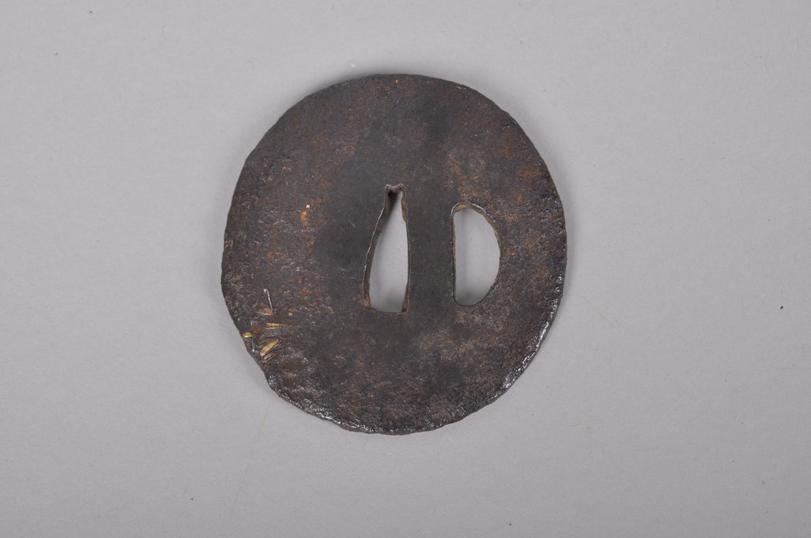 Three Japanese Samurai Sword Tsuba's, Edo Period, photo 10 of 11
