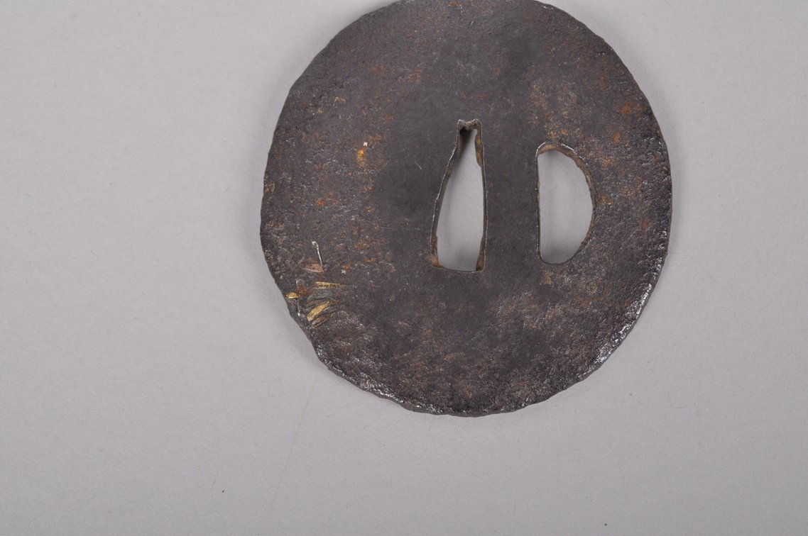 Three Japanese Samurai Sword Tsuba's, Edo Period, photo 11 of 11