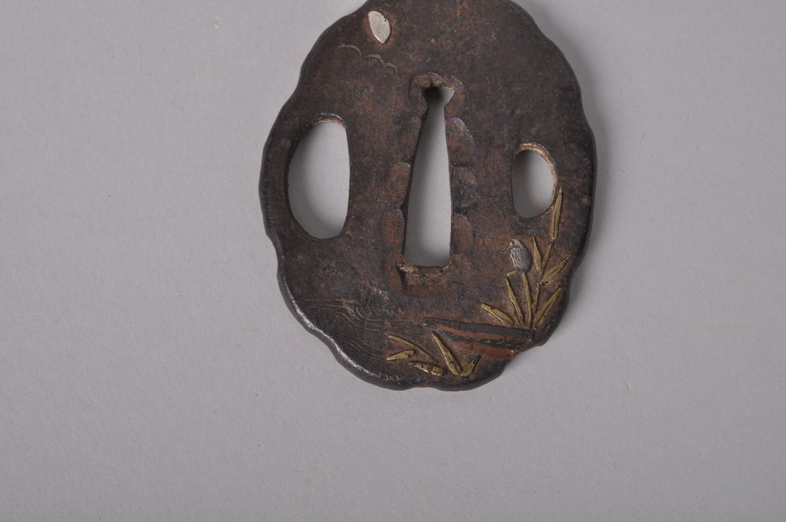 Three Japanese Samurai Sword Tsuba's, Edo Period, photo 6 of 11