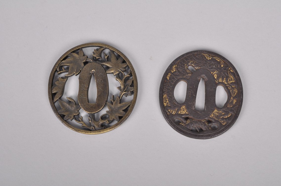 Two Japanese Samurai Sword Tsuba's, photo 2 of 13
