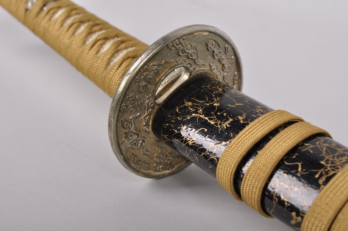 Two Black and Gold Japanese Katana Swords, photo 10 of 20