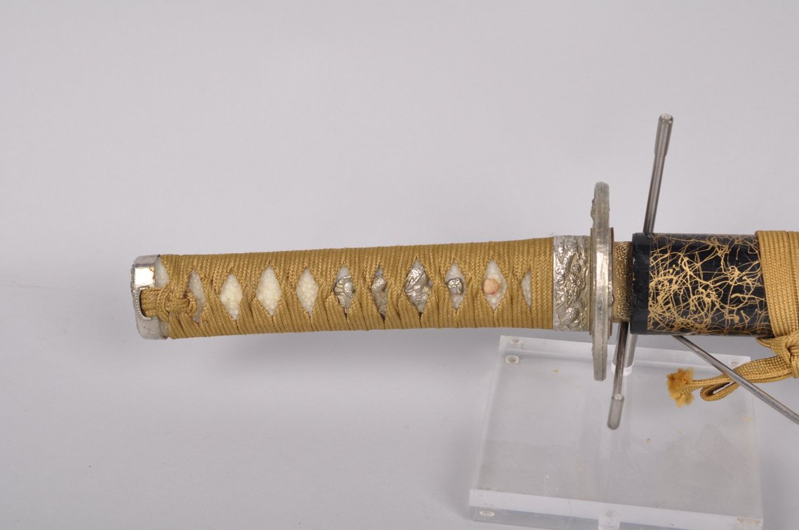 Two Black and Gold Japanese Katana Swords, photo 12 of 20