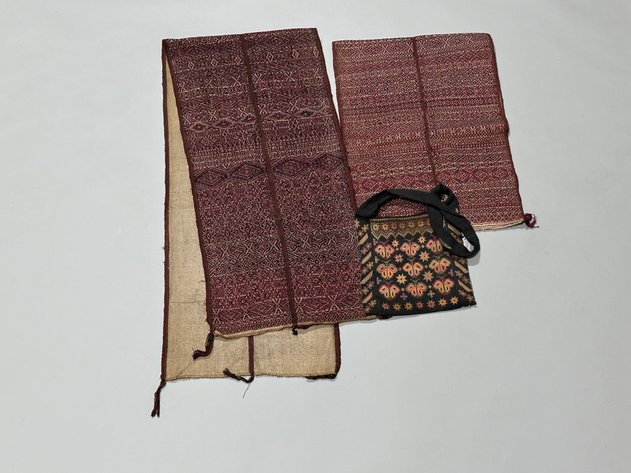 Thailand Fabric Belts, and a Purse