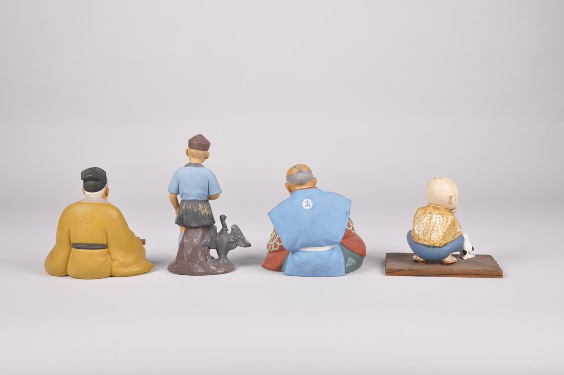 Hakata Doll Figurines of People with Animals, photo 4 of 16