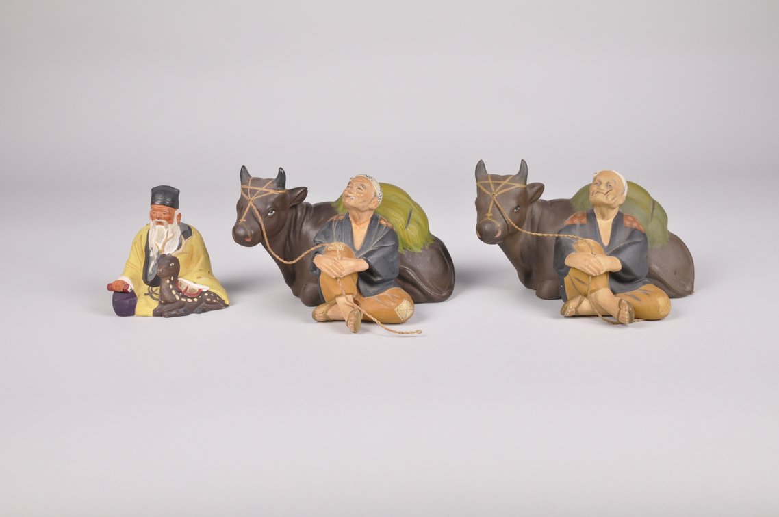 Hakata Doll Figurines of People with Animals, photo 3 of 16