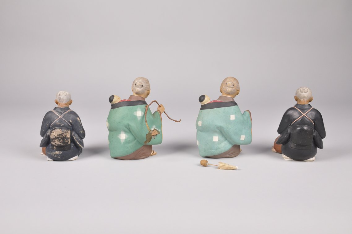 Seven Grandmother and Child Hakata Dolls, photo 3 of 12