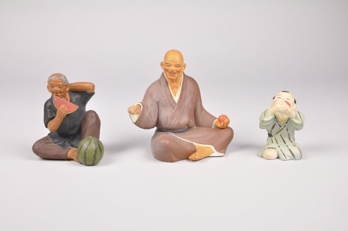 Figurines Eating Fruit Hakata Dolls, photo 13 of 20