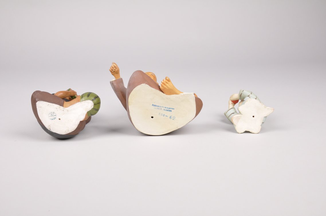 Figurines Eating Fruit Hakata Dolls, photo 15 of 20