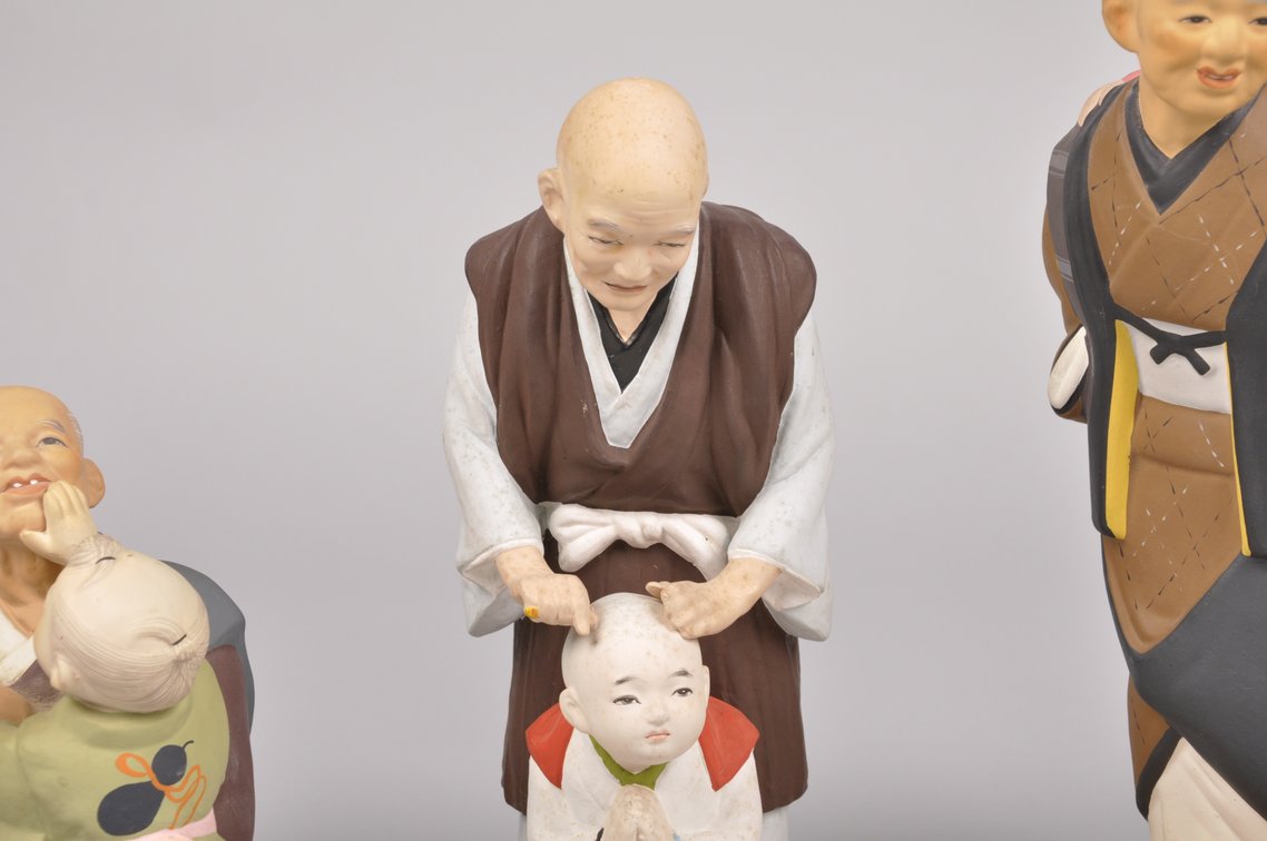 Six Hakata Dolls with Grandparents, photo 4 of 20