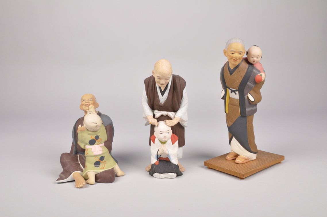 Six Hakata Dolls with Grandparents, photo 2 of 20