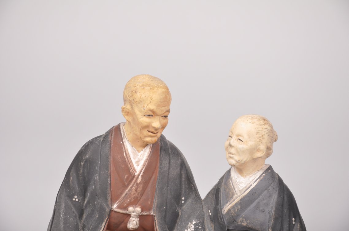 Elderly Couple Hakata Doll Figurines, photo 6 of 20