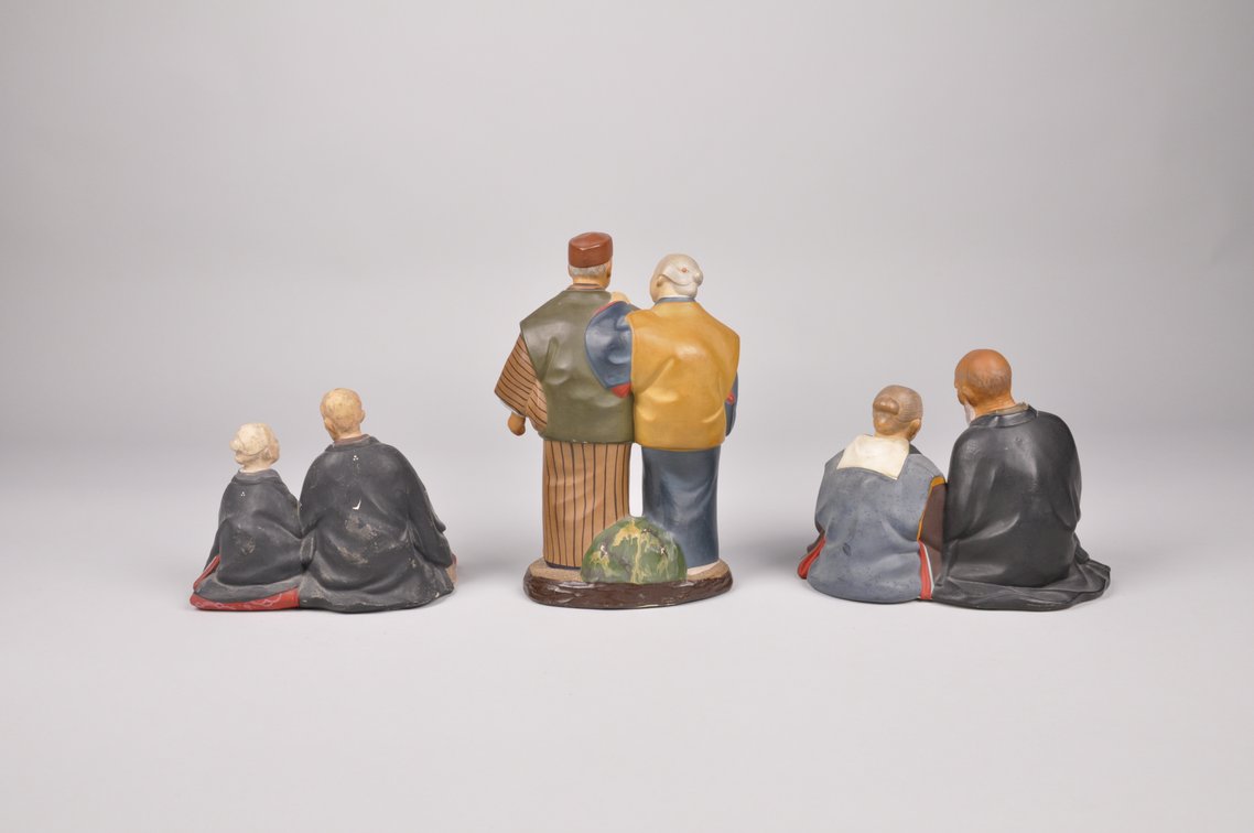 Elderly Couple Hakata Doll Figurines, photo 7 of 20