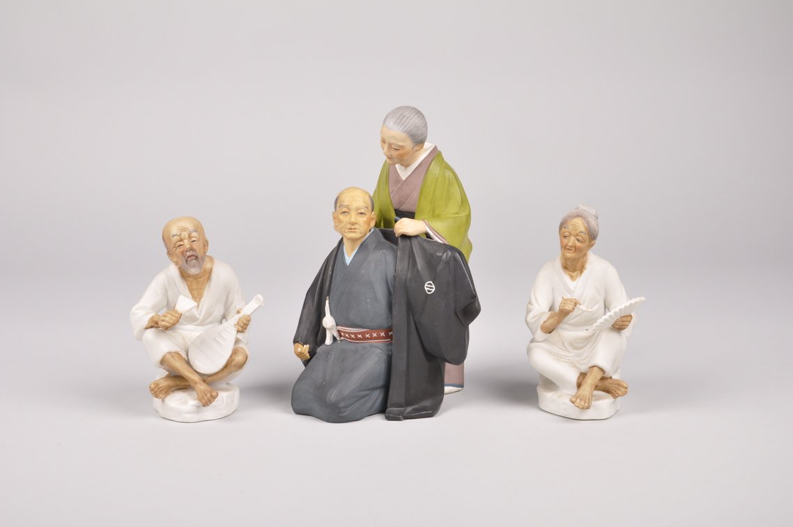 Elderly Couple Hakata Doll Figurines, photo 10 of 20
