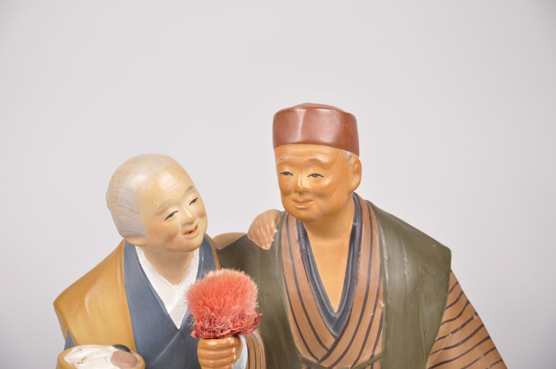 Elderly Couple Hakata Doll Figurines, photo 4 of 20