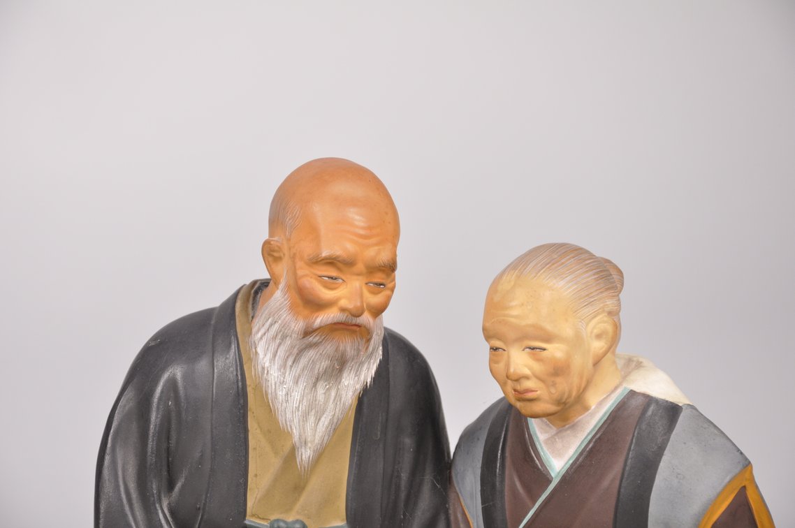 Elderly Couple Hakata Doll Figurines, photo 5 of 20