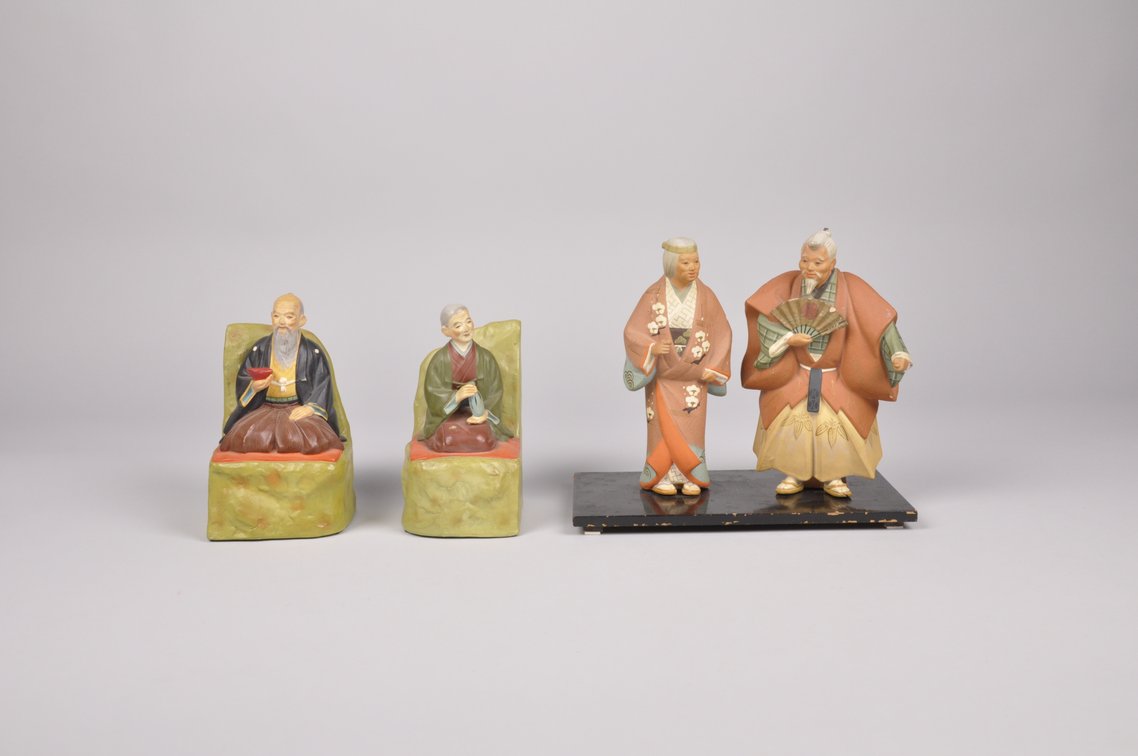 Elderly Couple Hakata Doll Figurines, photo 13 of 20
