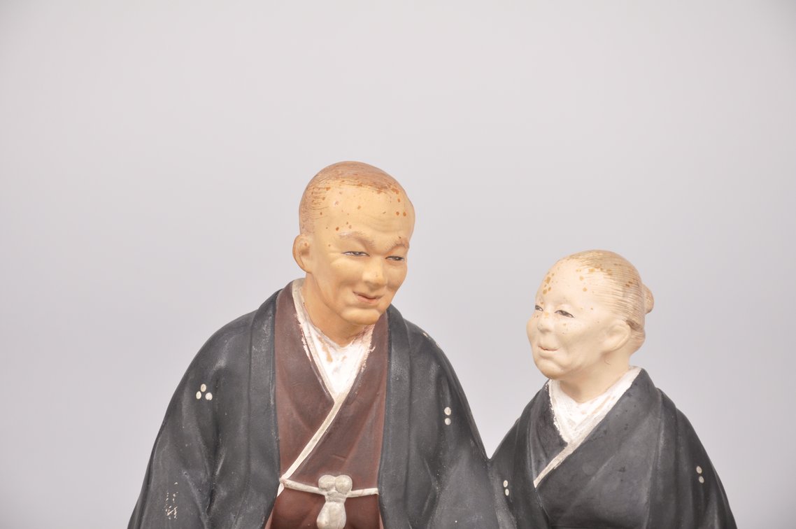 Six Elderly Couple Hakata Dolls, photo 9 of 15