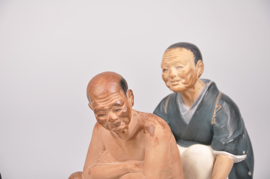 Six Elderly Couple Hakata Dolls, photo 10 of 15