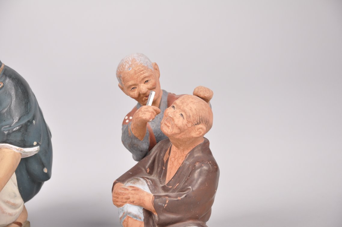 Six Elderly Couple Hakata Dolls, photo 11 of 15