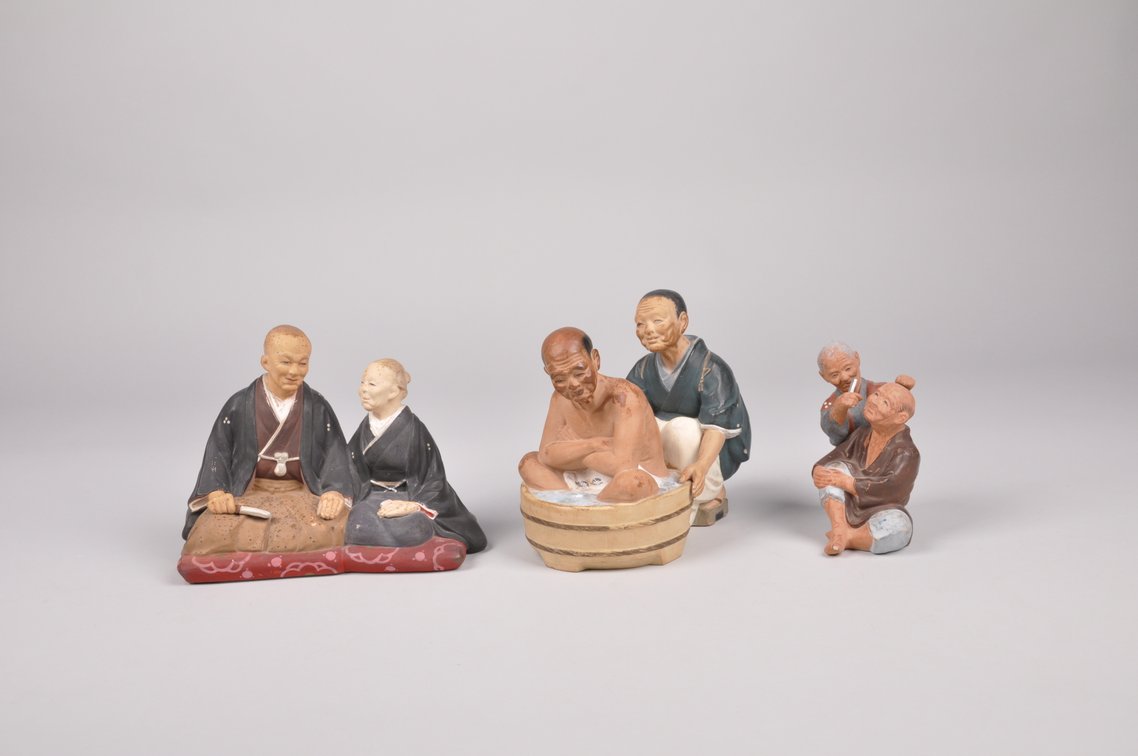 Six Elderly Couple Hakata Dolls, photo 8 of 15