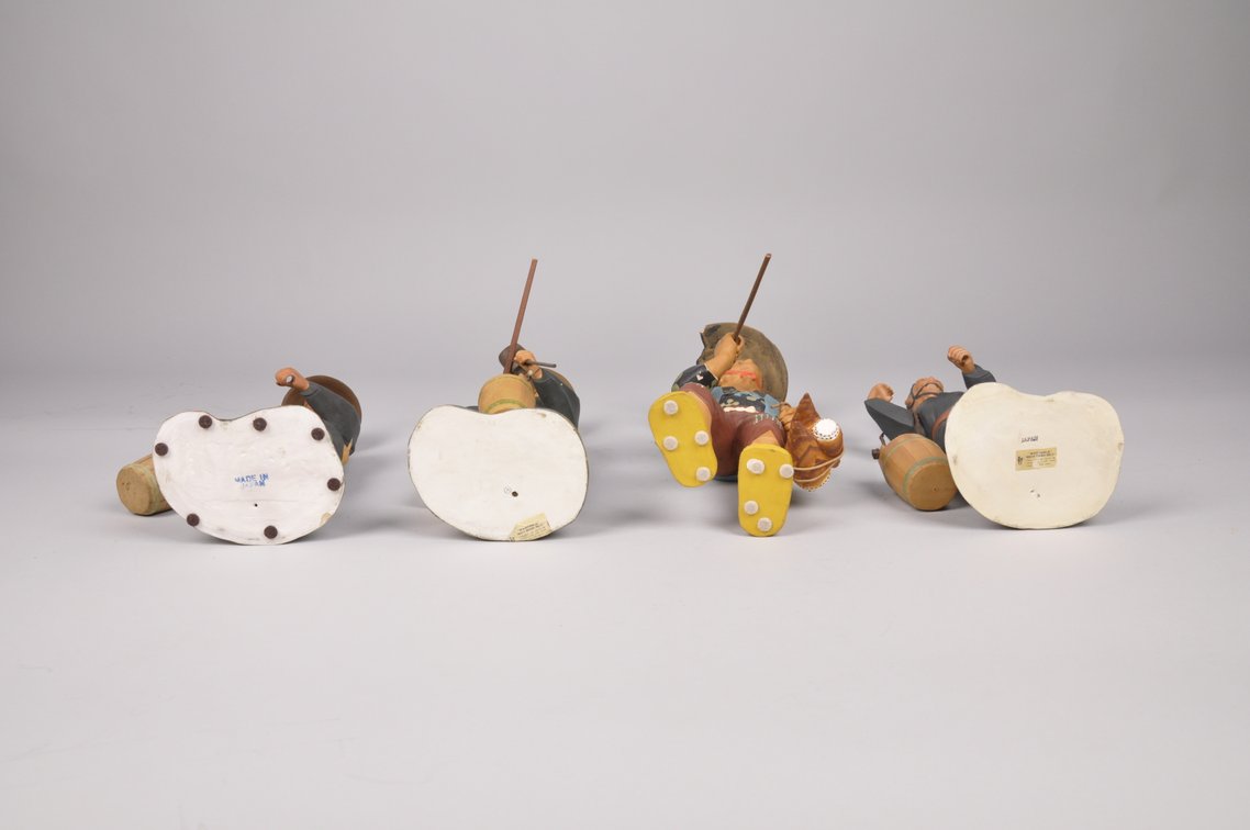 Seven Japanese Worker Hakata Dolls, photo 8 of 16