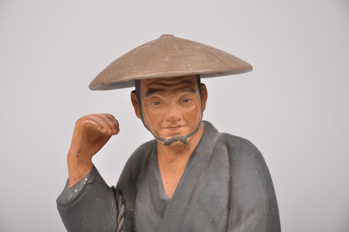 Seven Japanese Worker Hakata Dolls, photo 6 of 16