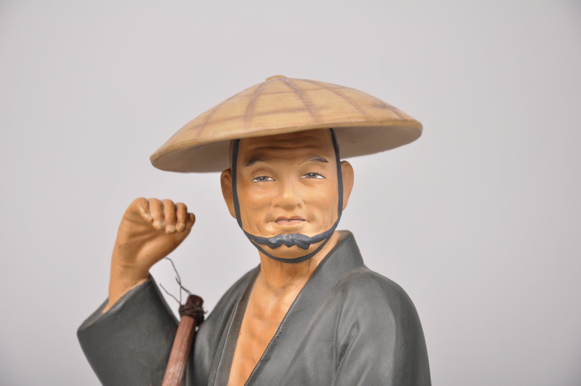 Seven Japanese Worker Hakata Dolls, photo 4 of 16