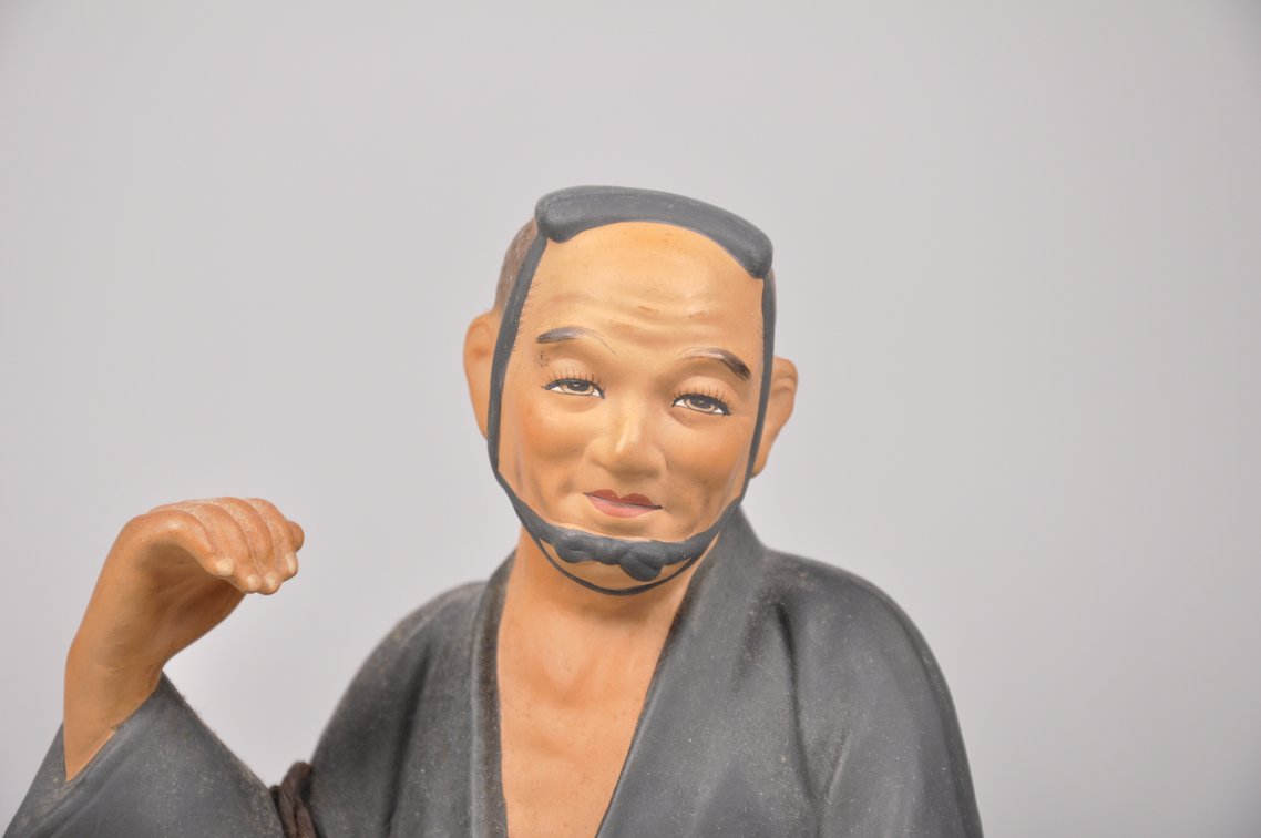 Seven Japanese Worker Hakata Dolls, photo 5 of 16