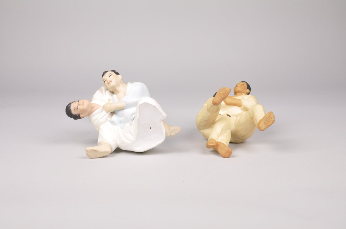 Two Martial Arts Japanese Hakata Dolls, photo 5 of 8