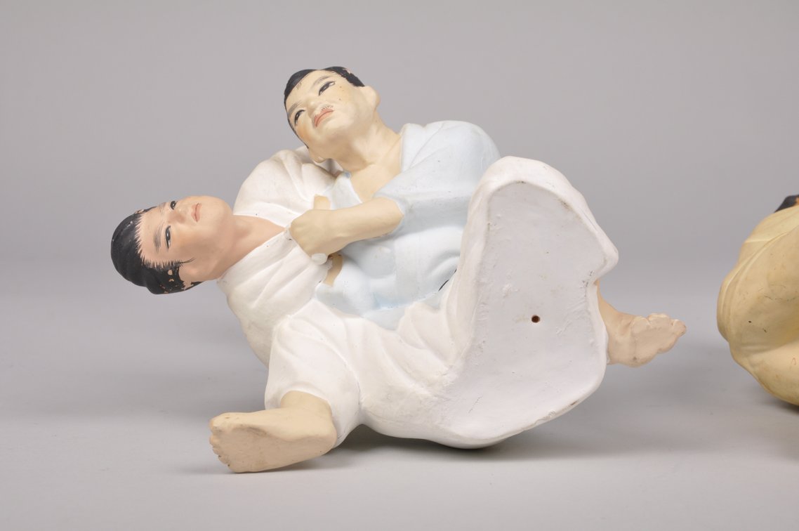 Two Martial Arts Japanese Hakata Dolls, photo 7 of 8