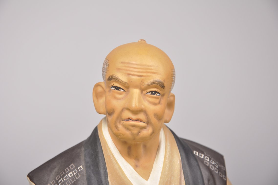Four Elderly Samurai Hakata Dolls, photo 3 of 11