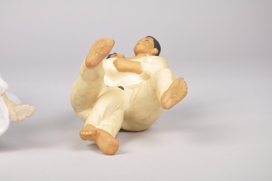 Two Martial Arts Japanese Hakata Dolls, photo 8 of 8
