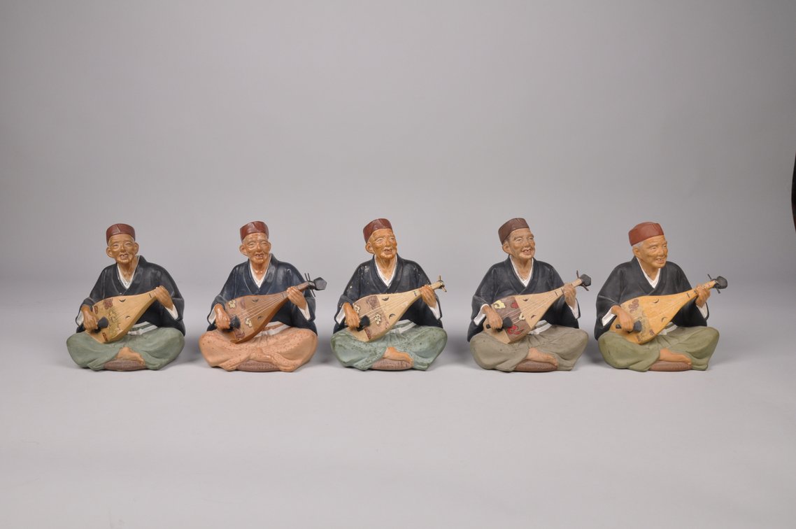 Japanese Hakata Dolls with Musical Instruments, photo 2 of 20
