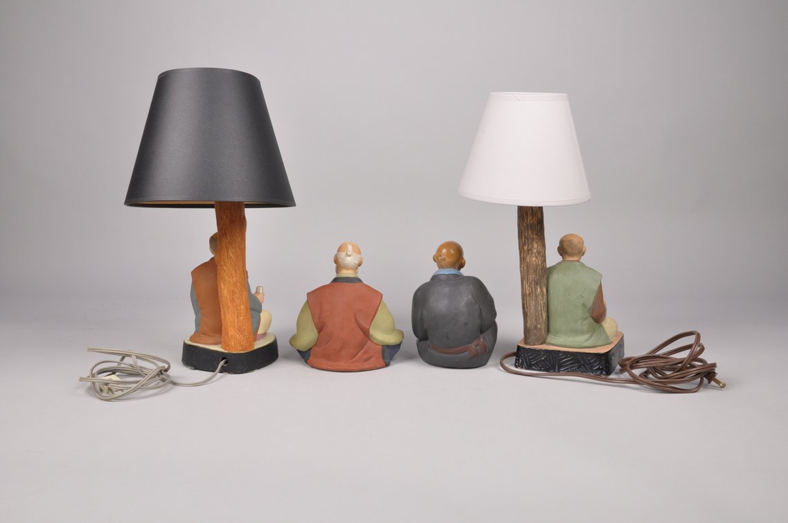 Hakata Doll Lamps and Seated Hakata Dolls, photo 3 of 20
