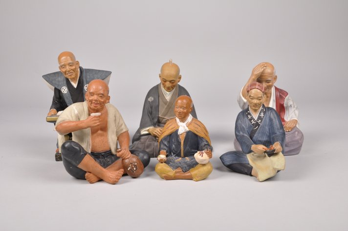 Six Hakata Statues