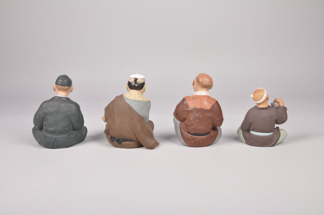 Seated Japanese Hakata Dolls, photo 10 of 14