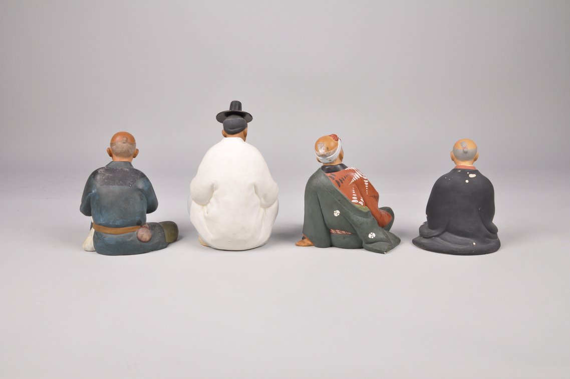 Seated Japanese Hakata Dolls, photo 6 of 14