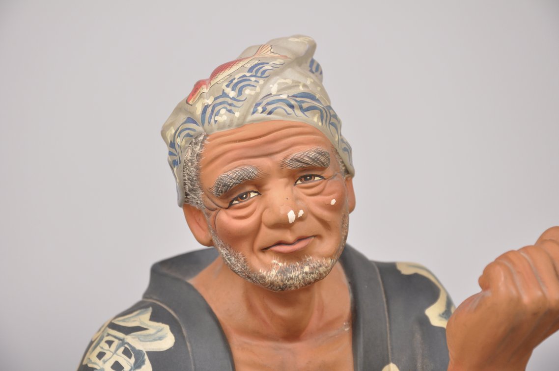 Fishing Japanese Hakata Dolls, photo 3 of 19
