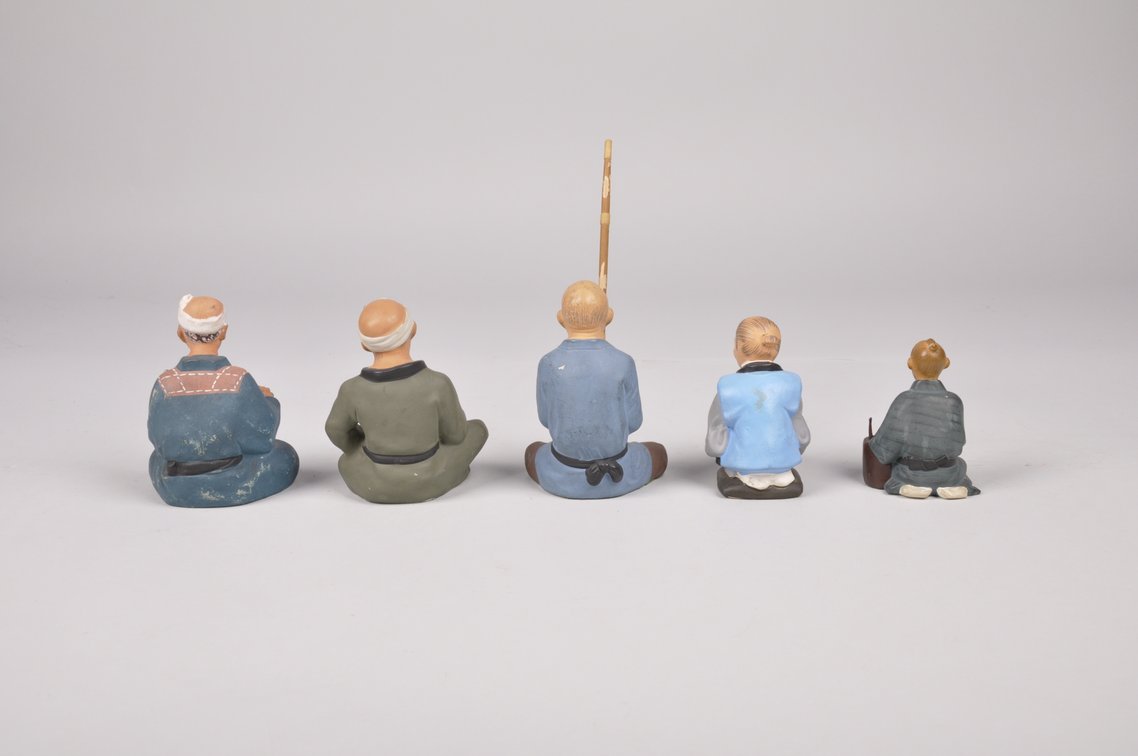 Seated Japanese Hakata Dolls, photo 13 of 14