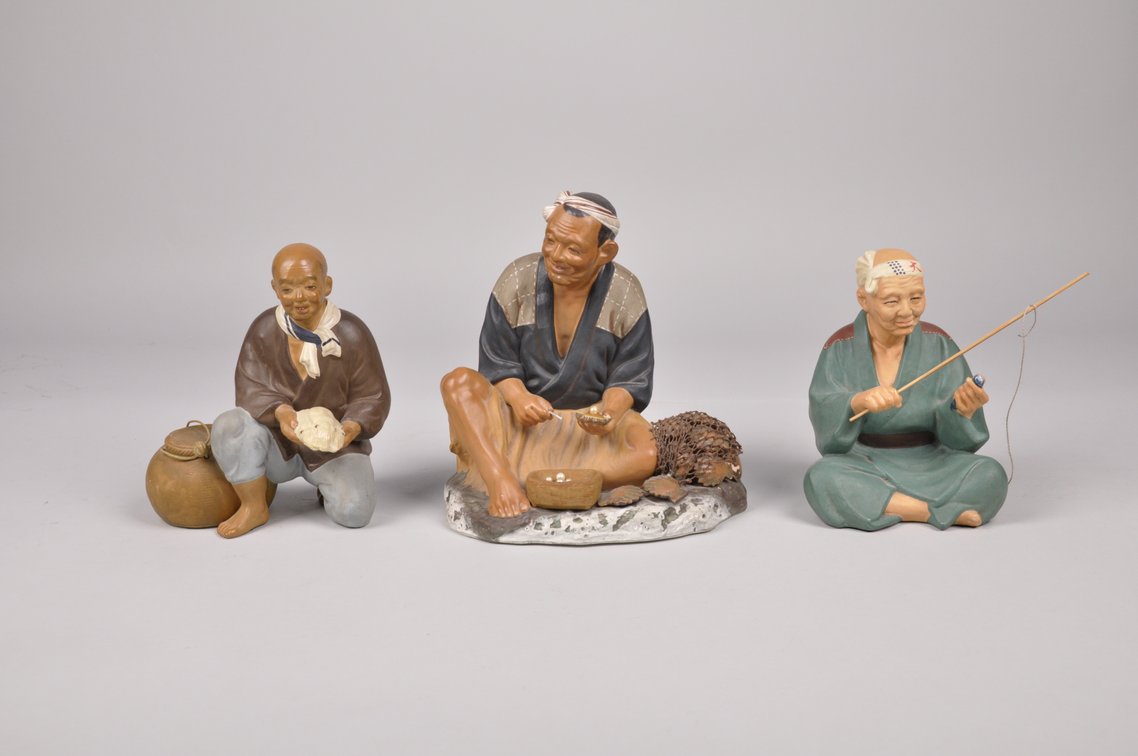 Fishing Japanese Hakata Dolls, photo 13 of 19