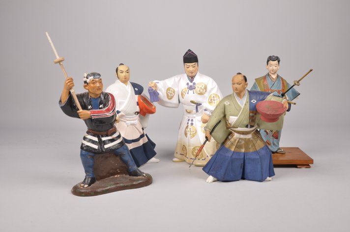 Japanese Hakata Samurai Dolls