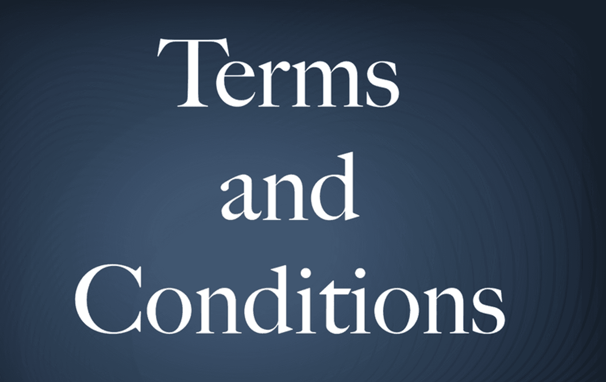 Terms and Conditions