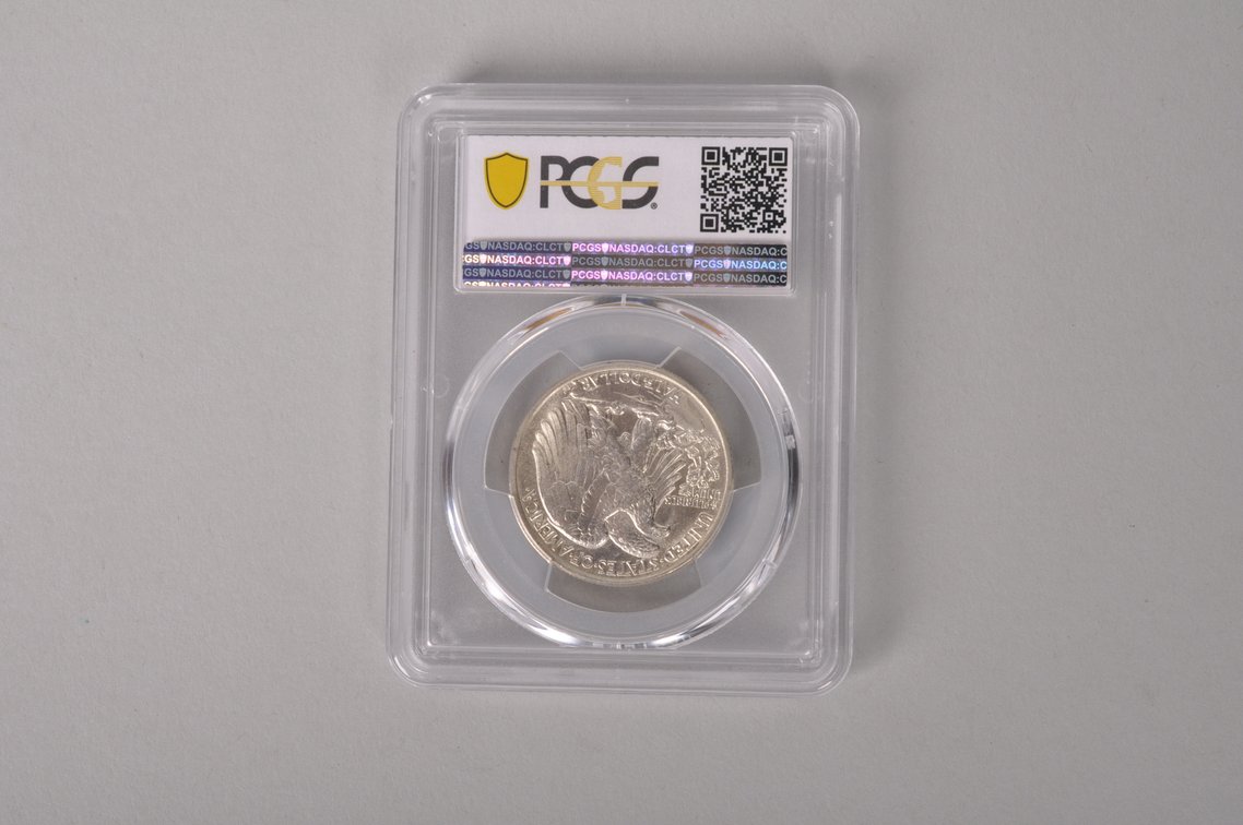 1943 Walking Liberty Half Dollar Graded AU58 by PCGS, photo 4 of 6